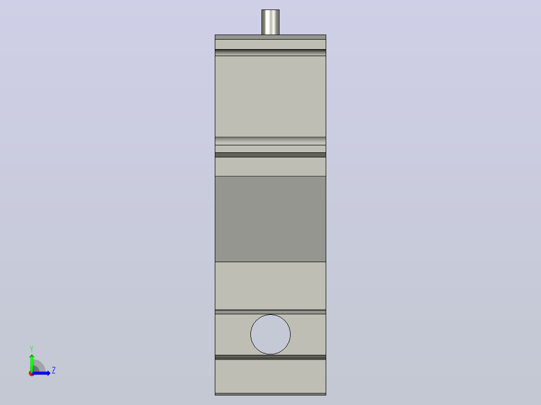 YLRA26X9X45-C1可调整护栏支架左视图