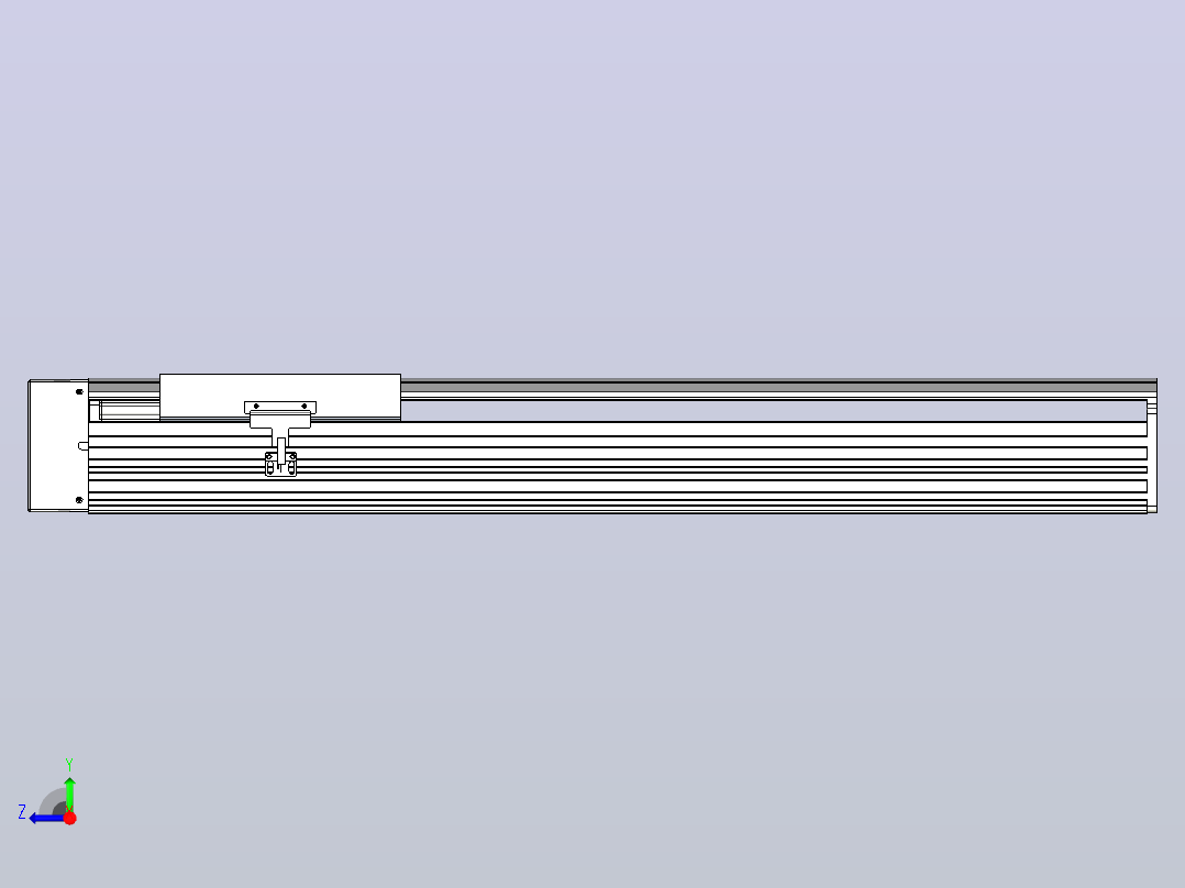 日规模组半封闭丝杆TPA-HNR-202D-2510C-L550-ML-C-P75-N3右视图