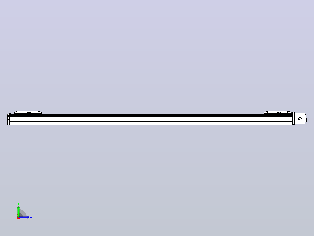 皮带直线轴双滑块型TPA-GCBS-50-P42-L450-DL-M10-N3左视图
