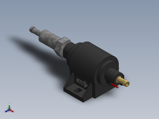 12V 燃油泵正等轴测缩略图