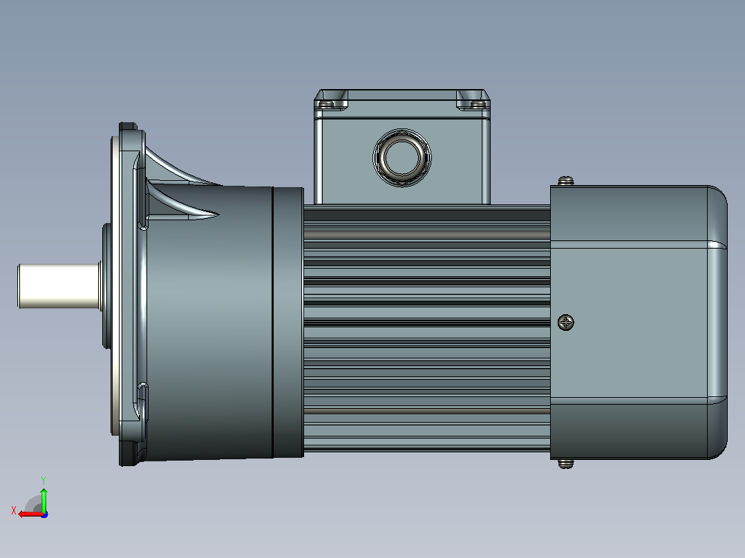 JSCC变频减速电机 f250v02-R后视图
