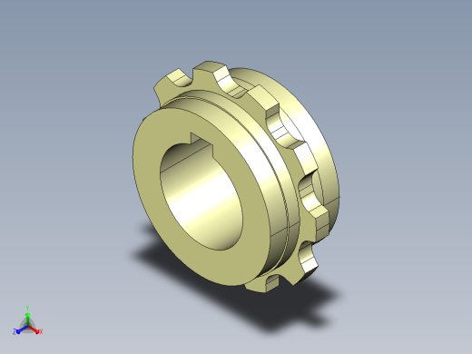 JS YS200-10T-R30-C1 YS200机加工主动轮主视缩略图