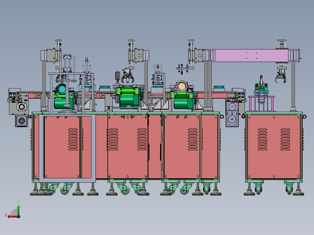 铝箔杯包装线(成型包装生产线) 后视图