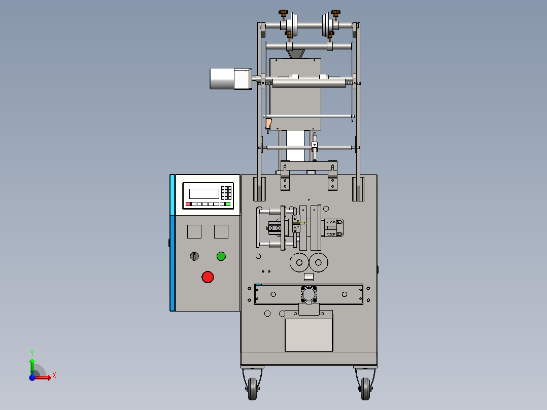 螺丝装袋塑封机2018可编辑前视图