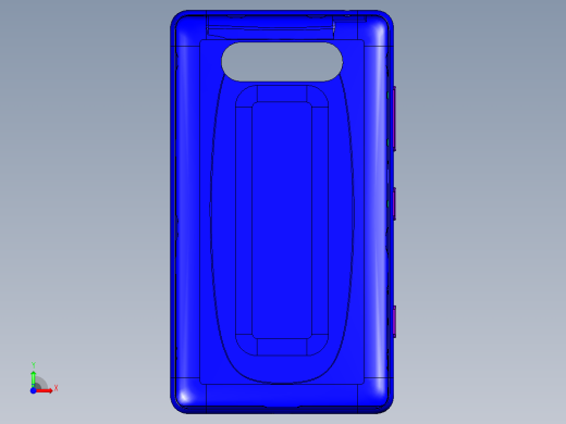 诺基亚Lumia820外壳设计（含装配文件）前视缩略图