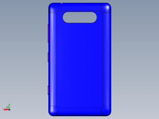 诺基亚Lumia820外壳设计（含装配文件）后视缩略图