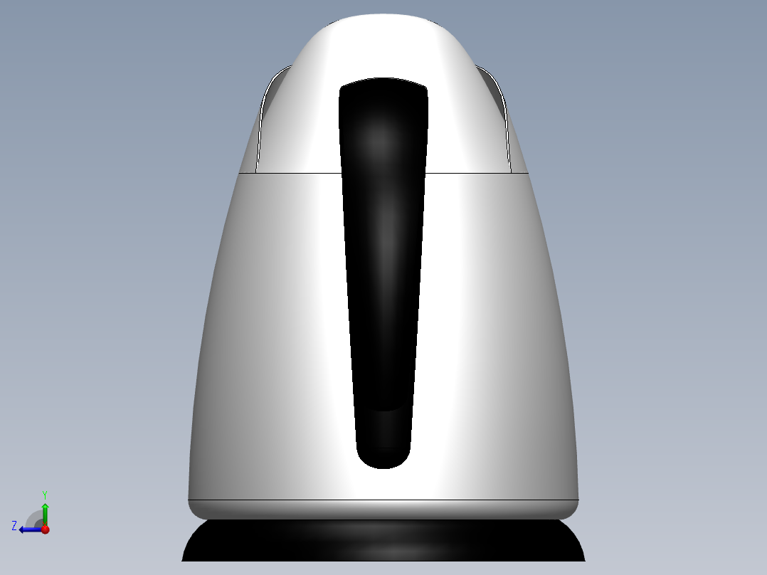 SolidWorks 水壶造型设计右视图