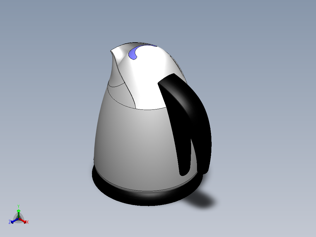 SolidWorks 水壶造型设计正等轴测图