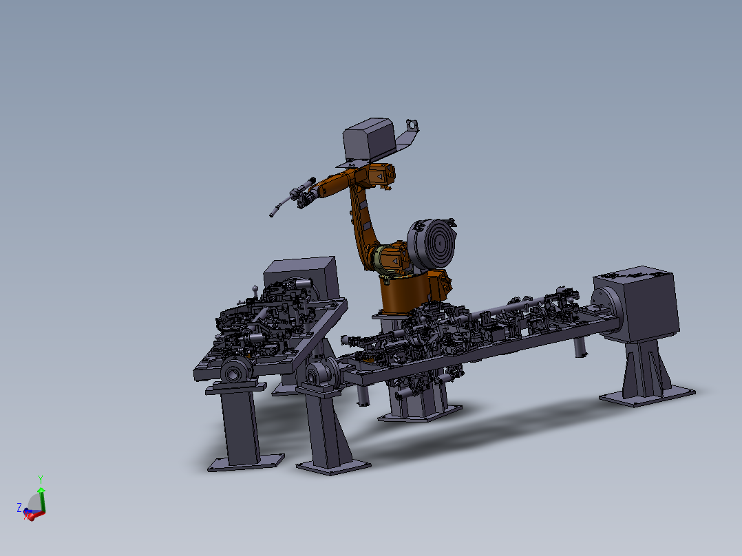 汽车仪表板骨架总成机器人弧焊焊装工作站