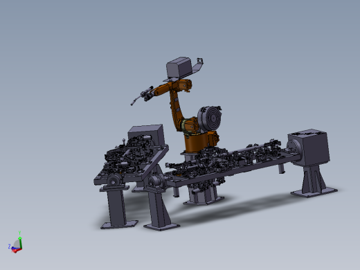 汽车仪表板骨架总成机器人弧焊焊装工作站