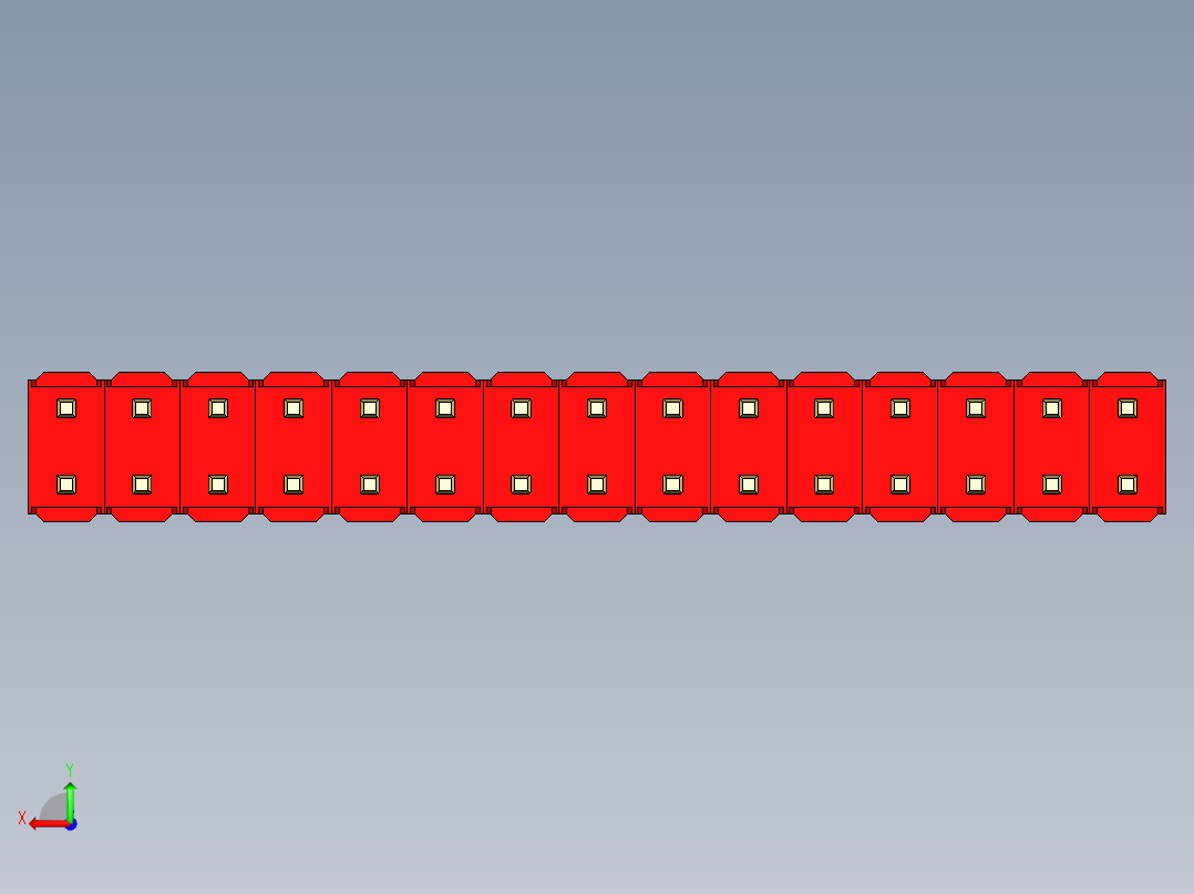 彩色公头100mil（2.54mm）系列-DS1021_red_2x15p_100mil_Type43_rev1.0后视图