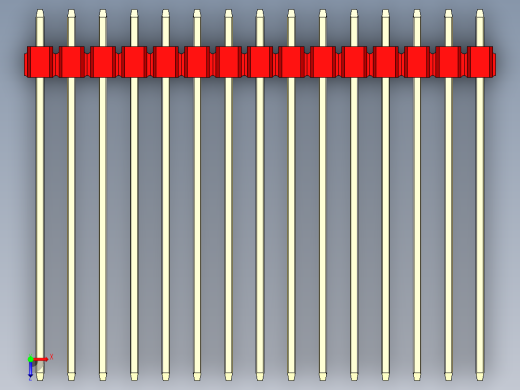 彩色公头100mil（2.54mm）系列-DS1021_red_2x15p_100mil_Type43_rev1.0俯视缩略图