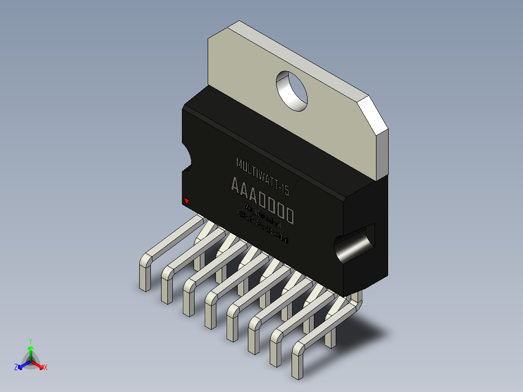 multiwatt-ST 封装-MULTIWATT-15_Min_LStrandard_rev1.1主视图