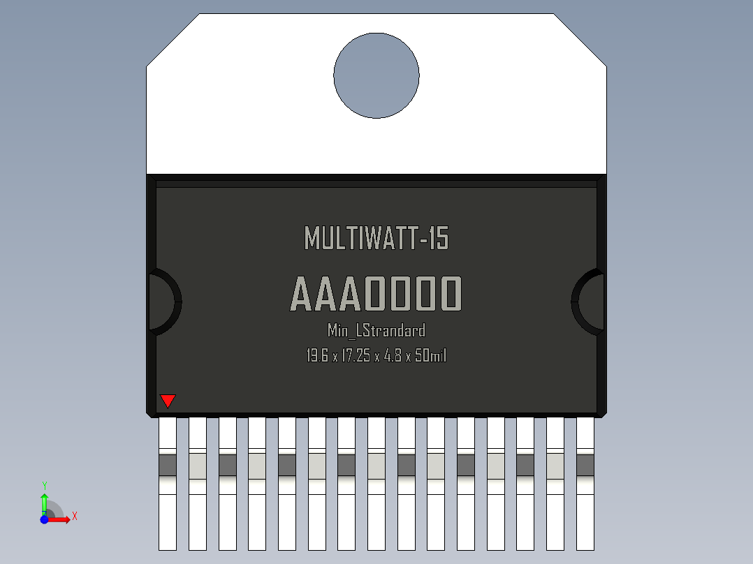 multiwatt-ST 封装-MULTIWATT-15_Min_LStrandard_rev1.1前视图