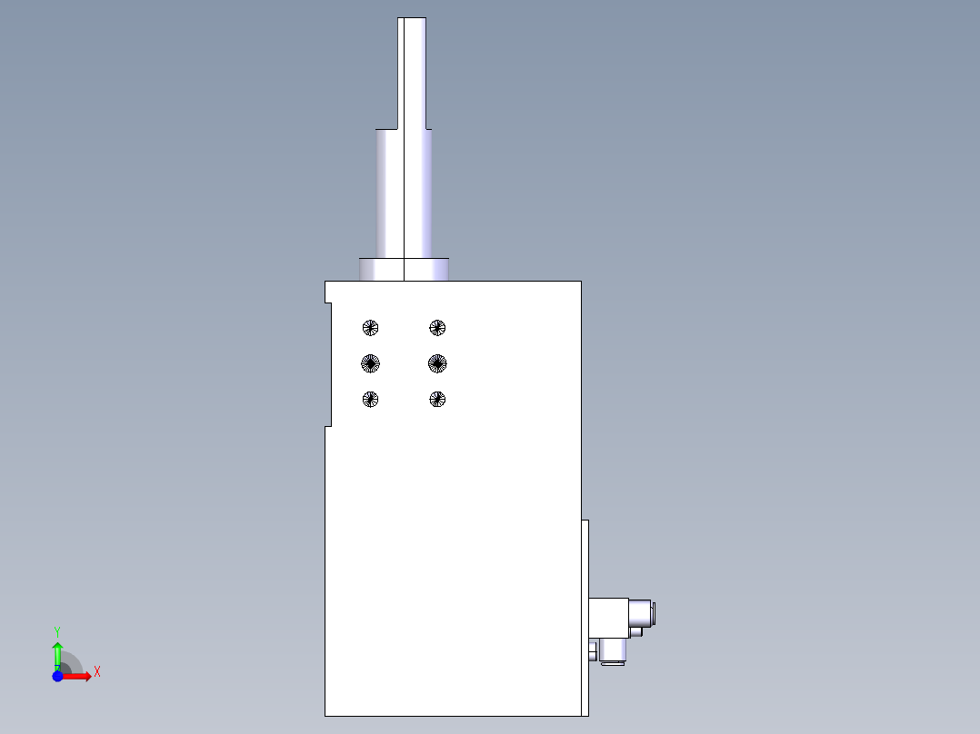 德克斯TUNKERS气缸数模SZV_1_40_A32_T12_TUENKERS前视图