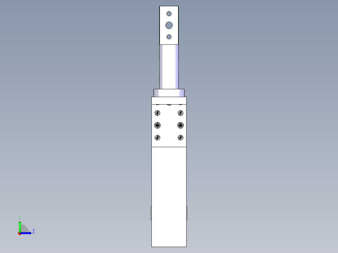 德克斯TUNKERS气缸数模SZV_1_40_A32_T12_TUENKERS左视图