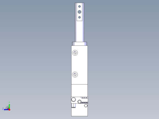 德克斯TUNKERS气缸数模SZV_1_40_A32_T12_TUENKERS右视缩略图