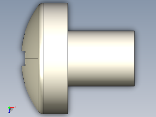 螺丝 M2.5 十字盘头-M2.5 x 3 Screw head.STEP俯视缩略图