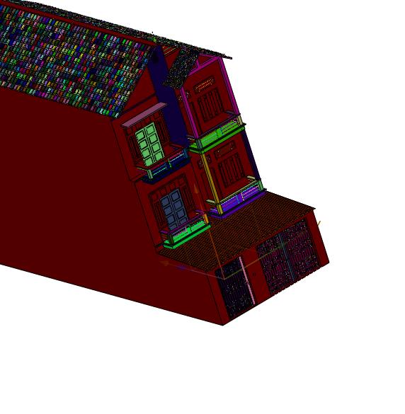 户型简单美观农村建房子三层楼