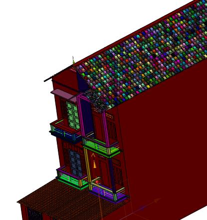 户型简单美观农村建房子三层楼