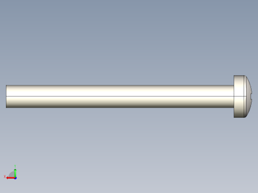 螺丝 M3 十字盘头-M3 x 30 Screw head.STEP后视缩略图