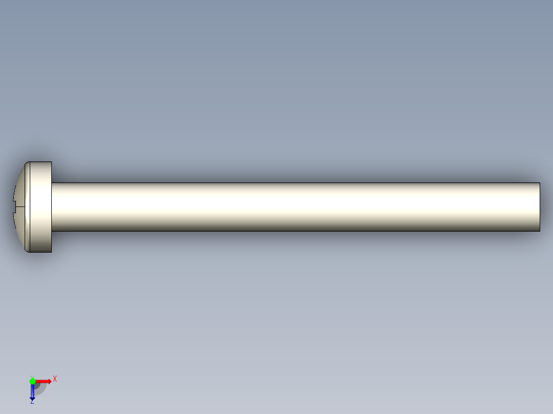 螺丝 M3 十字盘头-M3 x 30 Screw head.STEP俯视图