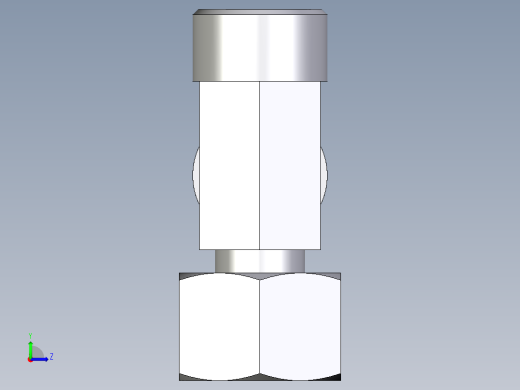 卡套式工业通用硬管接头EO_Standpipe_run_tee_EVL20SOMDCF左视缩略图