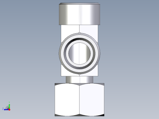 卡套式工业通用硬管接头EO_Standpipe_run_tee_EVL20SOMDCF右视缩略图