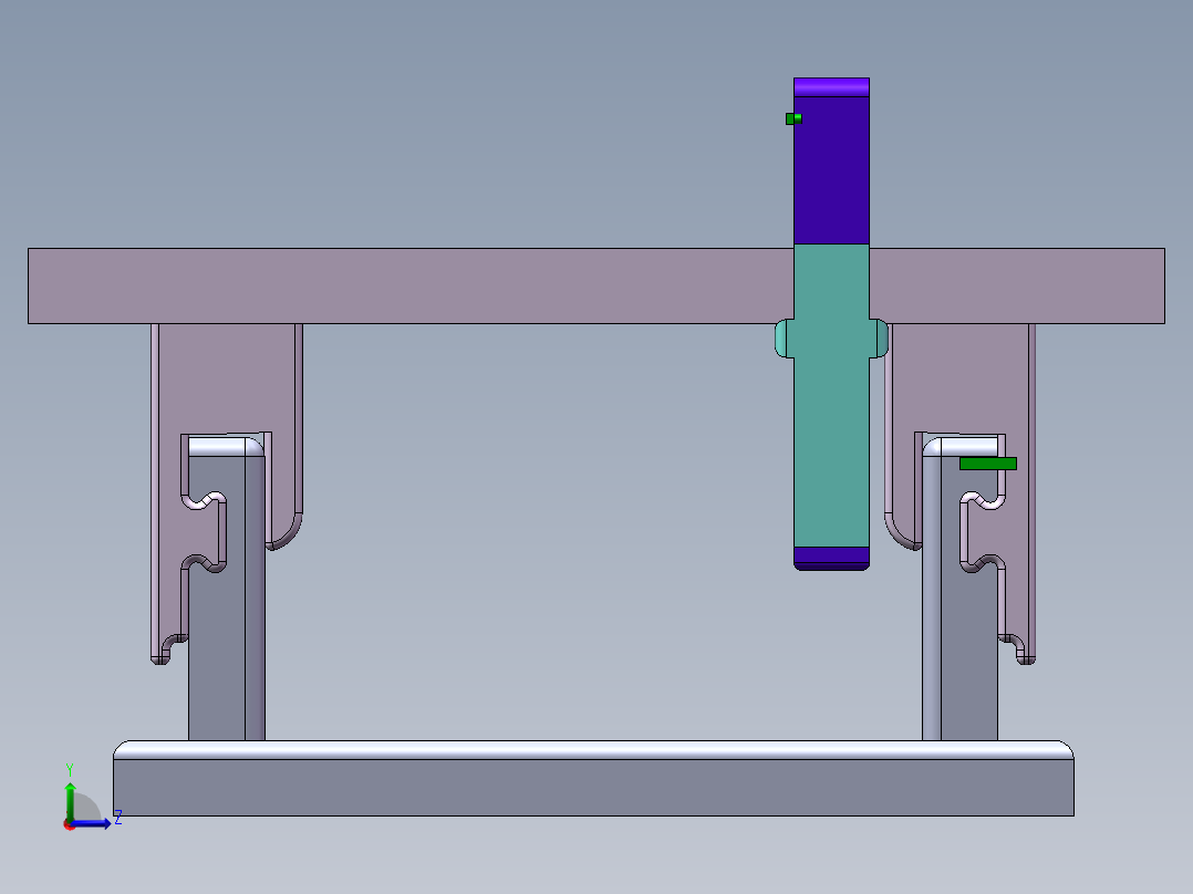 简易运动龙门机床SW三维==1241697==150左视图