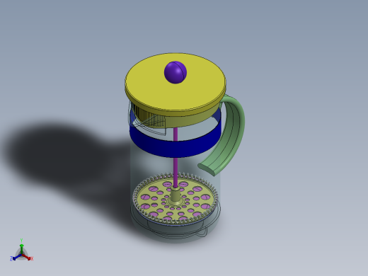 咖啡机正等轴测缩略图