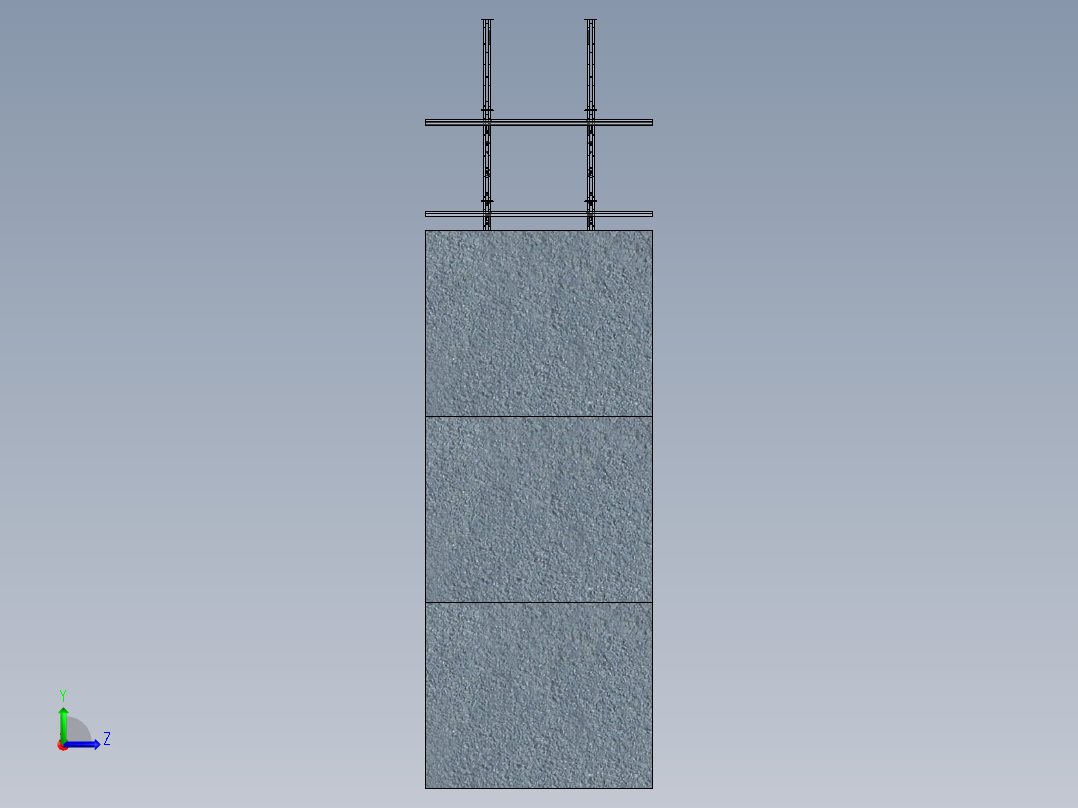 液压爬模系统909550左视图