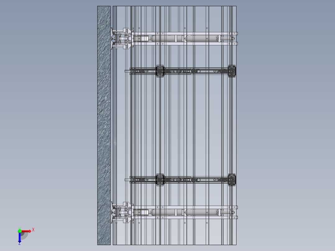 液压爬模系统909550俯视图