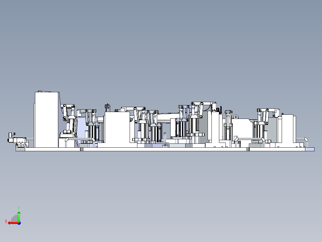 卡扣定位治具后视图