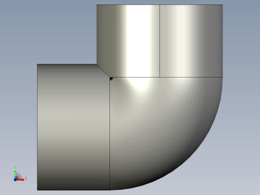 船舶管路系统SeaCor_90Elbow_SxS_37J106020_2in前视缩略图