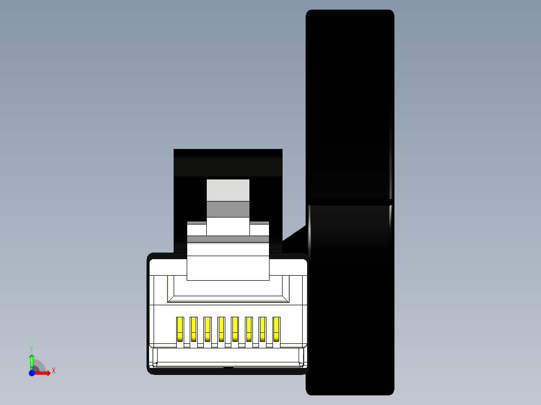 RJ45电缆2前视图