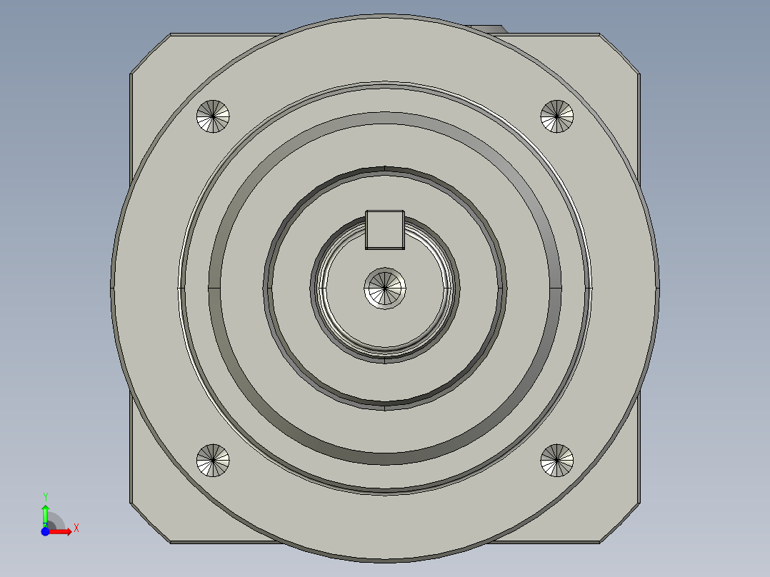多摩川行星减速机TL-070-L2-14(45度)前视图