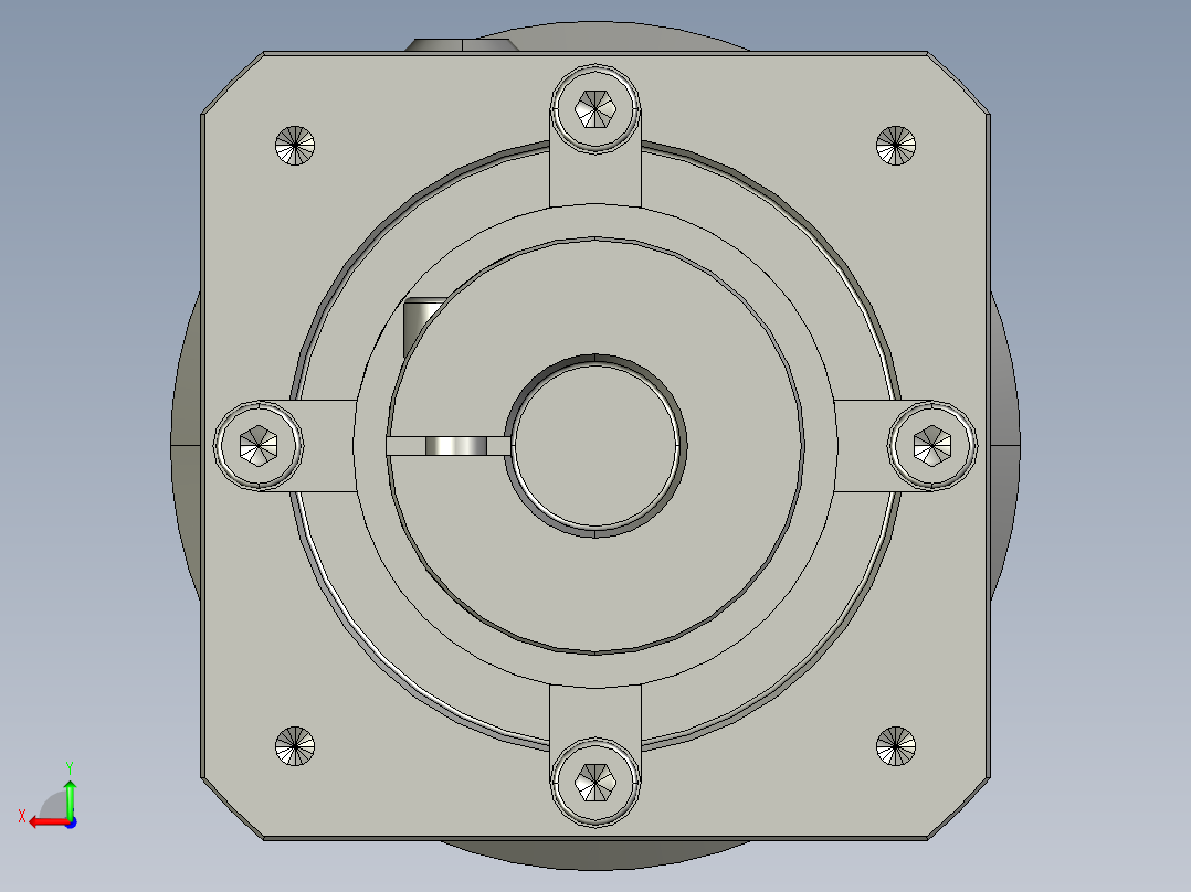多摩川行星减速机TL-070-L2-14(45度)后视图