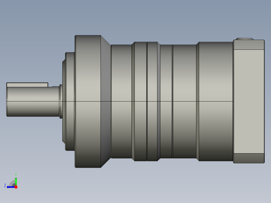 多摩川行星减速机TL-070-L2-14(45度)右视图