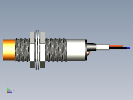 LJ18A3 M18电感式接近传感器左视缩略图