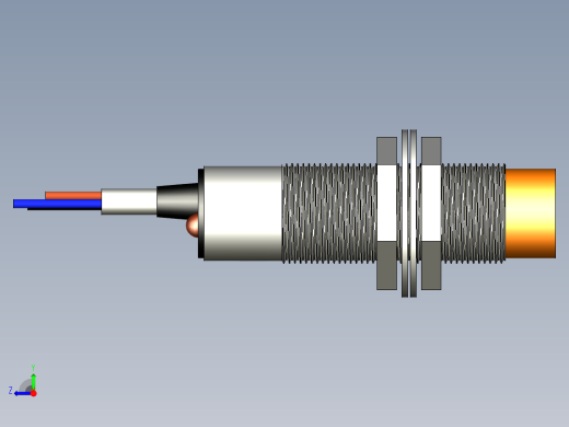 LJ18A3 M18电感式接近传感器右视缩略图