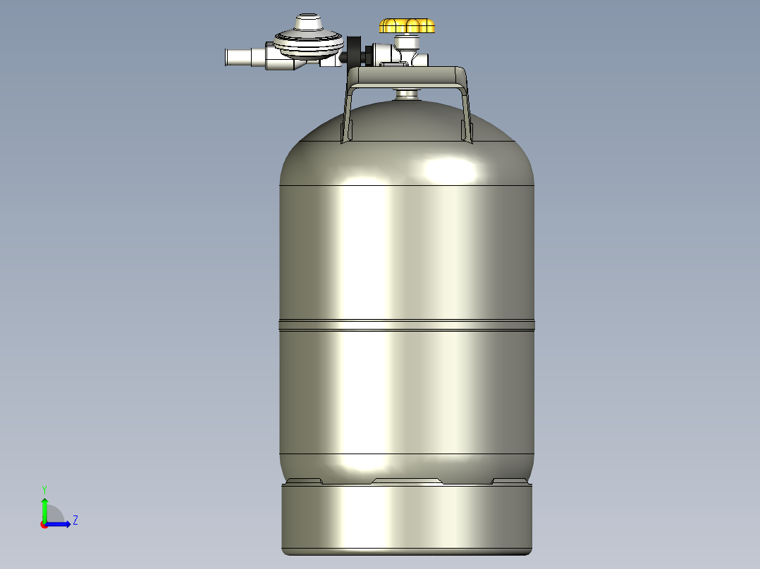 5kg野营煤气灯左视图