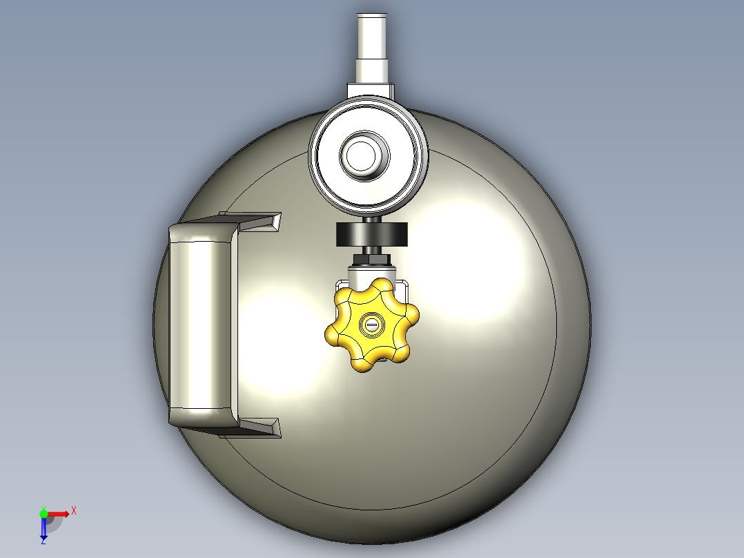 5kg野营煤气灯俯视图