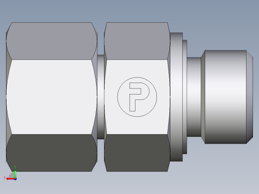 卡套式工业通用硬管接头EO_Swivel_connector_EGE12LMEDCF后视缩略图