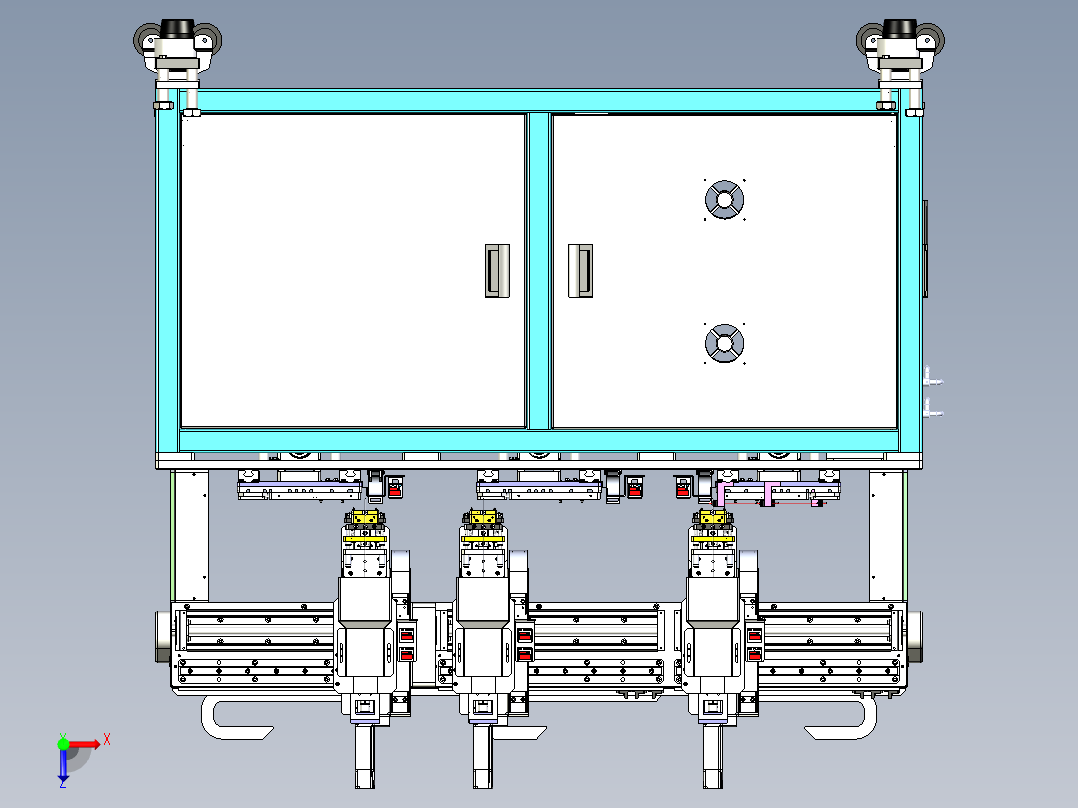 三工位热压机（用于手表手环压装）x_t俯视图