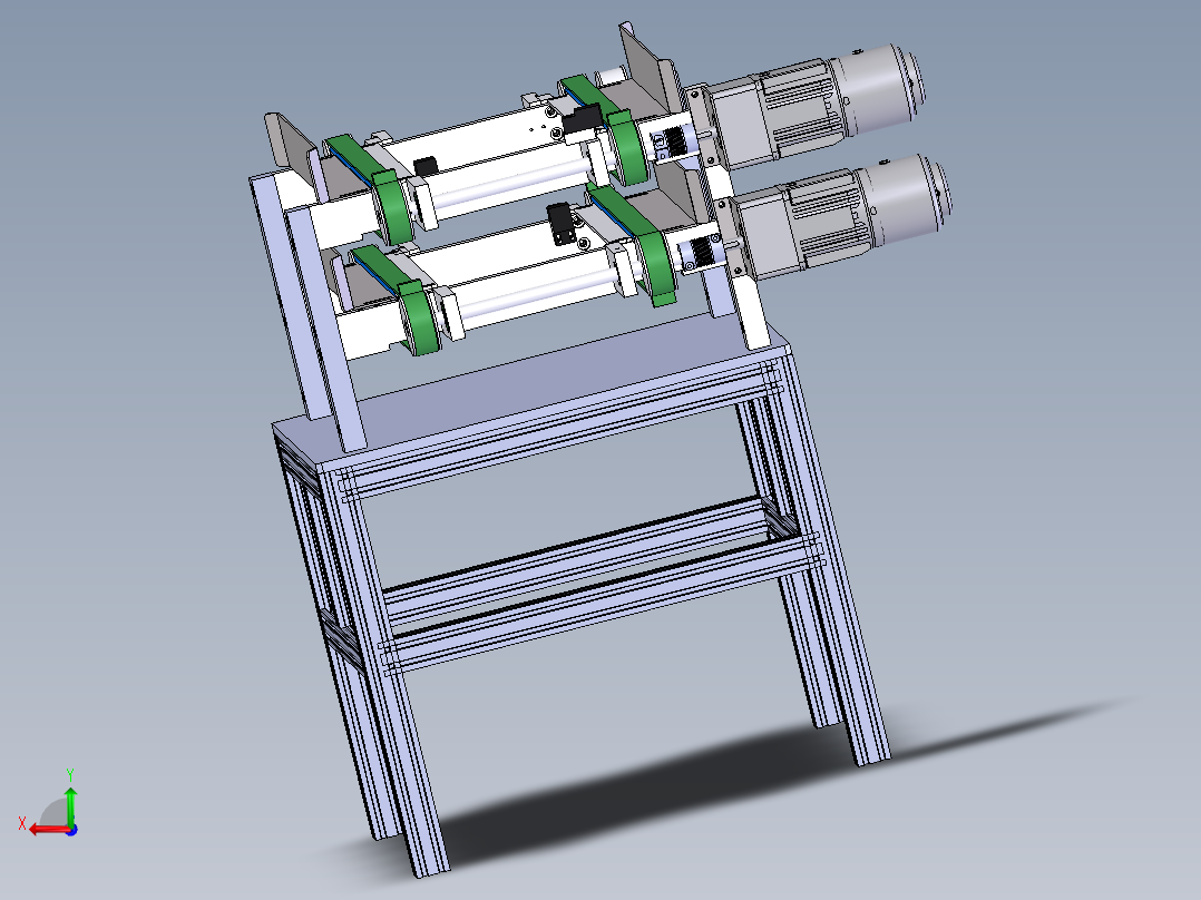 双皮带传输机sw18后视图