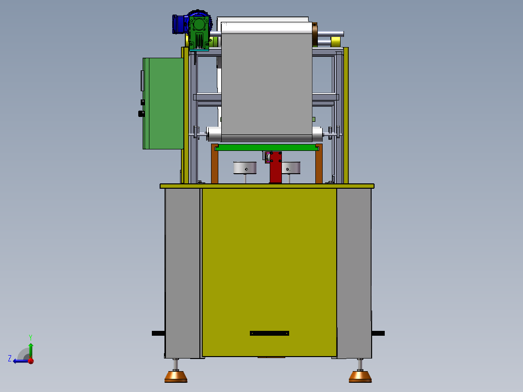 封口机sw16右视图