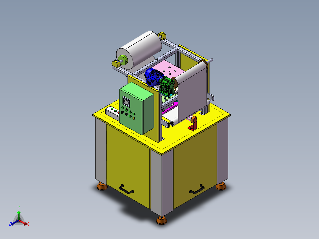 封口机sw16正等轴测图