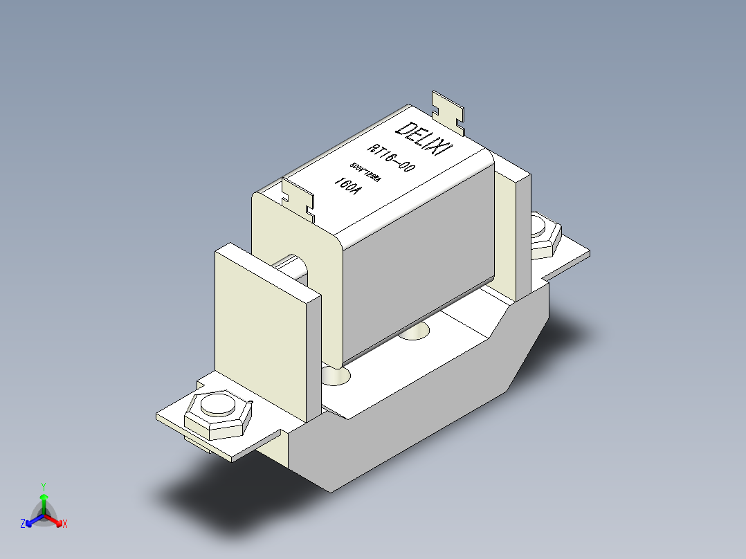 德力西电气 RT16-00正等轴测图