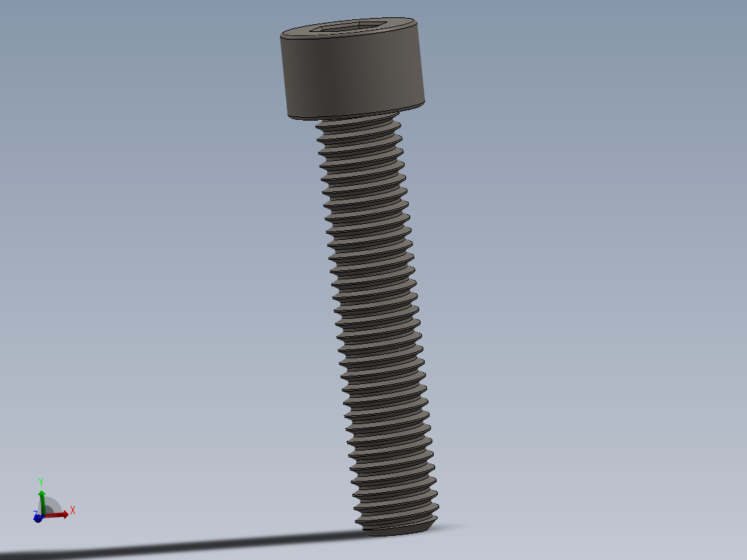 Screw_DIN_912_M8x40F_A2.SLDPRT公制内六角螺钉主视图