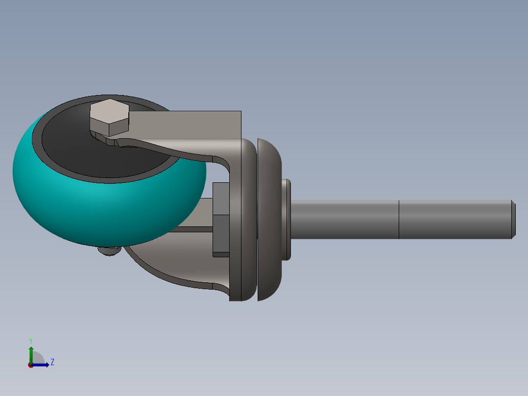万向轮、脚轮(112)左视图